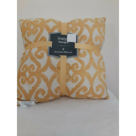 Instyle Designs 2 Decorative Pillow Set Yellow - Picture 2 of 2